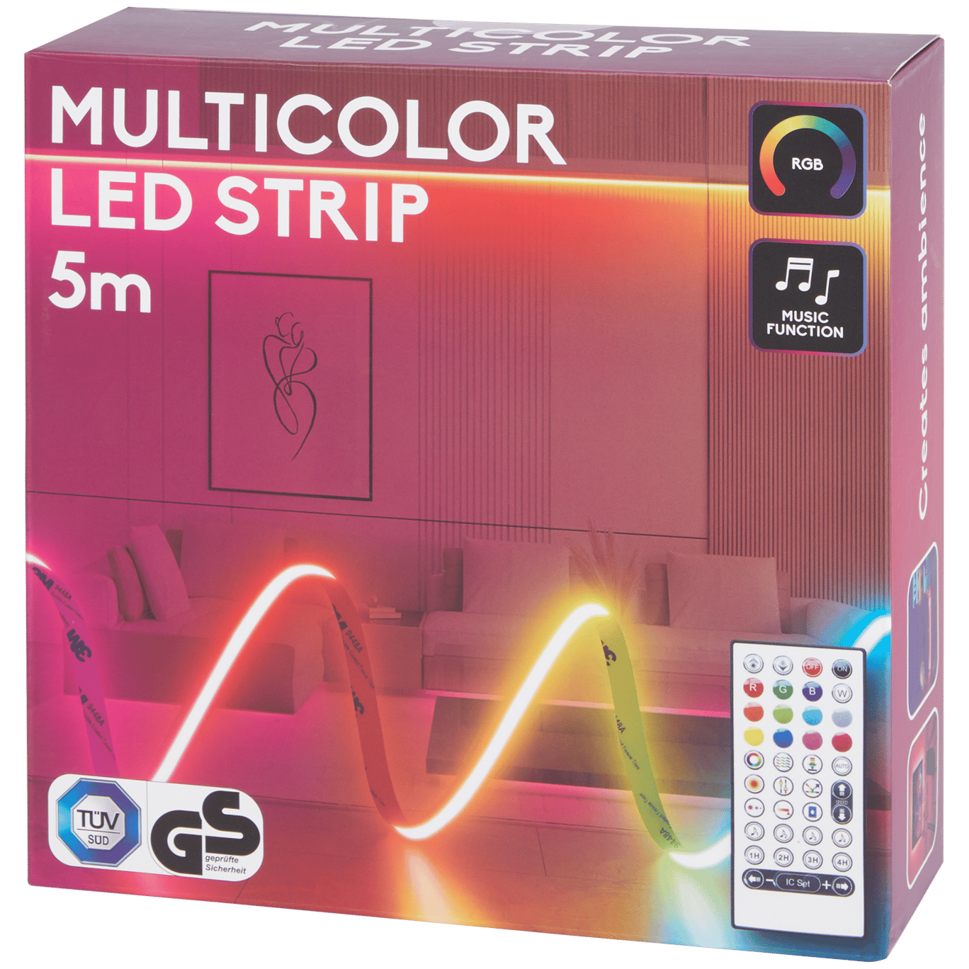 Baltimore LED-Streifen mit Musiksensor