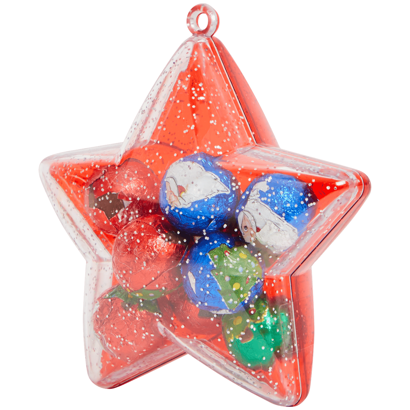 Weihnachtsbaumschmuck mit Schokolade