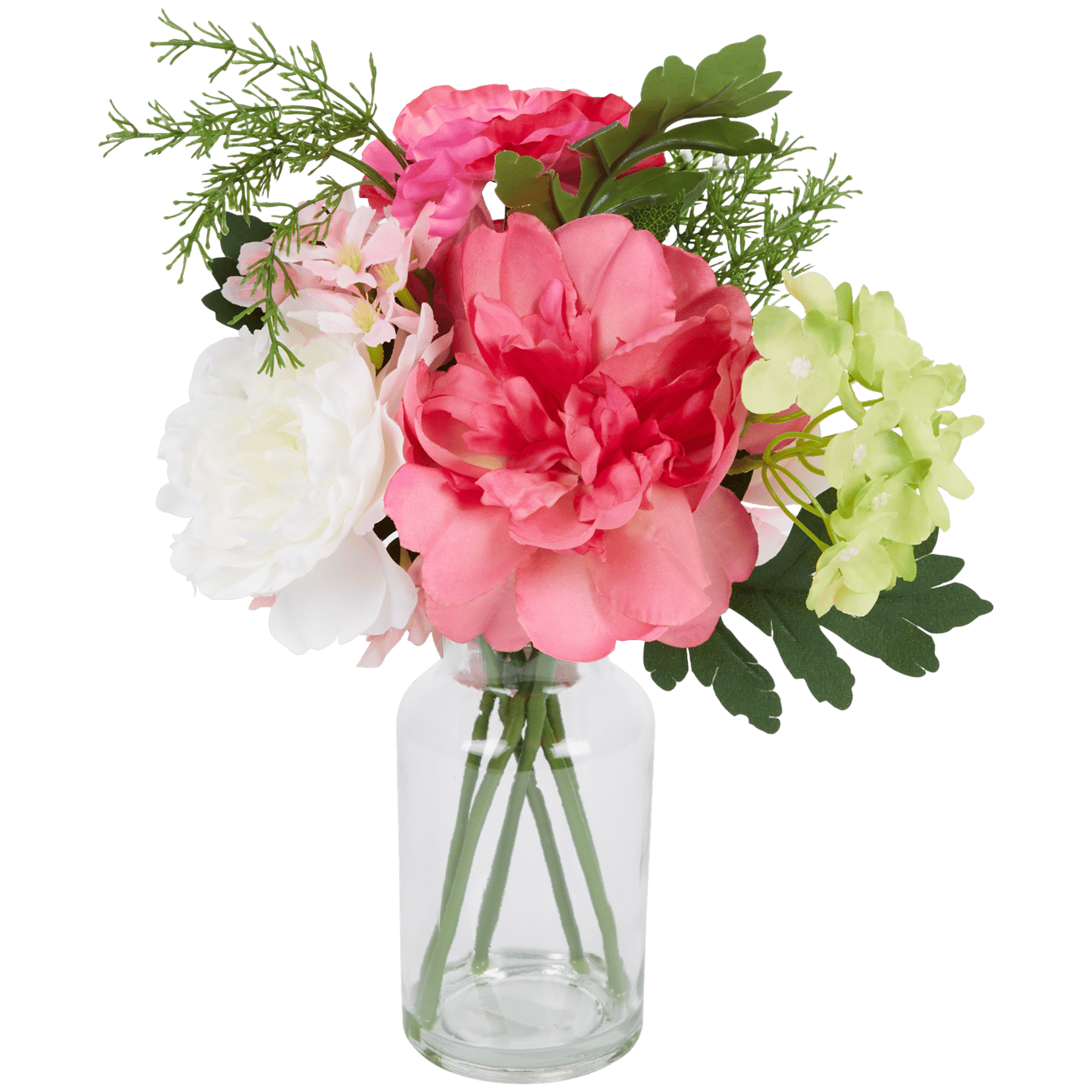 Bukiet sztuczych kwiatów w wazonie