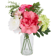 Bouquet sintetico in vaso