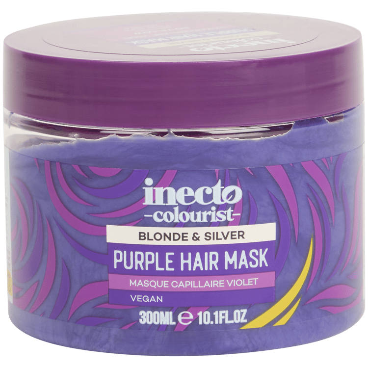 Maschera per capelli Purple Inecto Biondo e argento