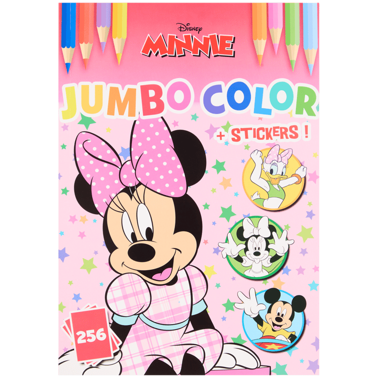 Livre de coloriage avec autocollants Disney