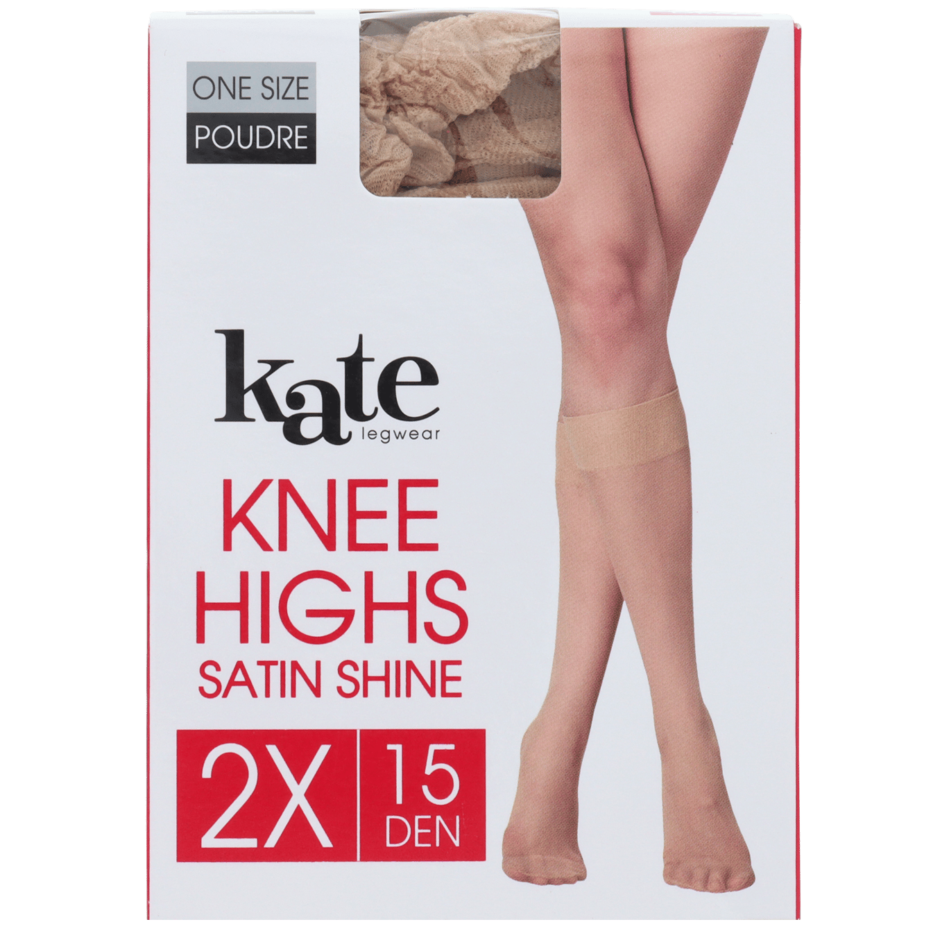 Meias finas pelo joelho Kate Legwear 15 denier