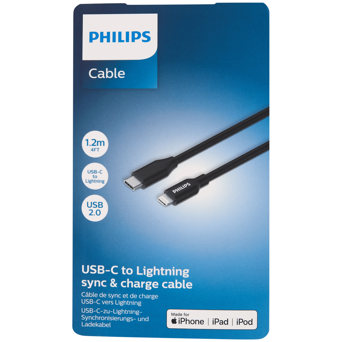 Philips USB-C naar lightening kabel