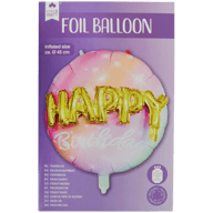 Cool2Party folieballon Happy Birthday