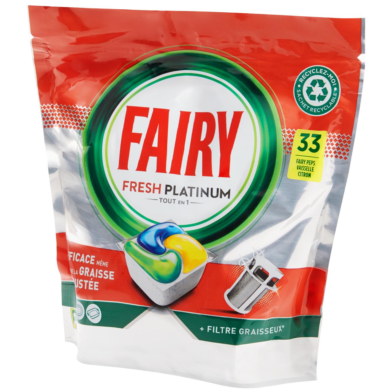 Cápsulas para louça Fairy Fresh Platinum
