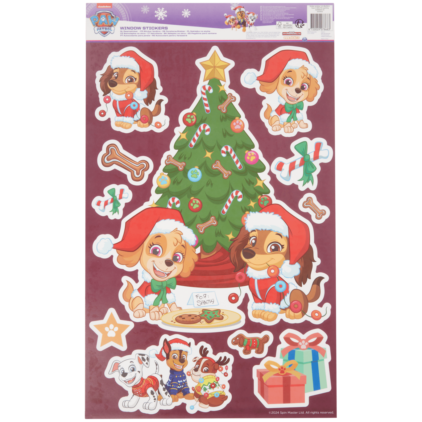 Kerst raamstickers