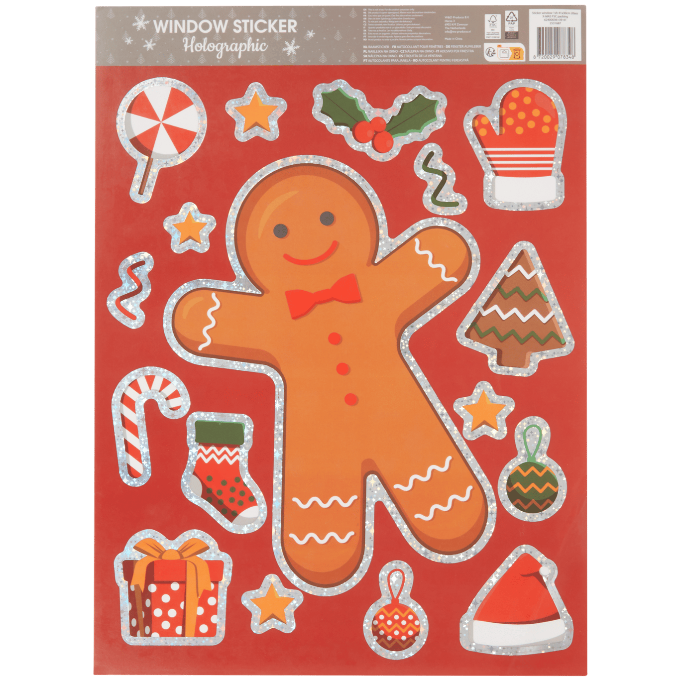 Kerst raamstickers