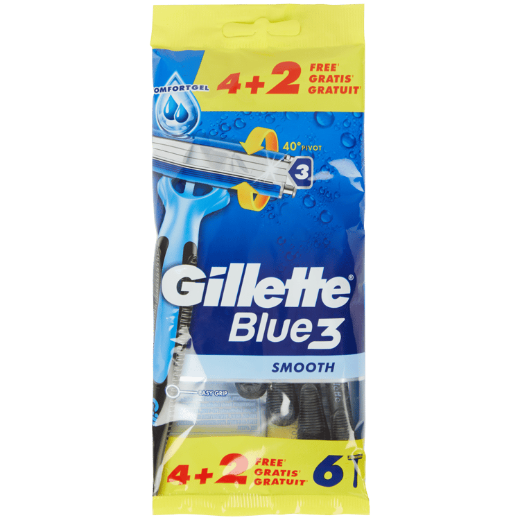 Jednorazowe maszynki do golenia Blue3 Gillette Smooth