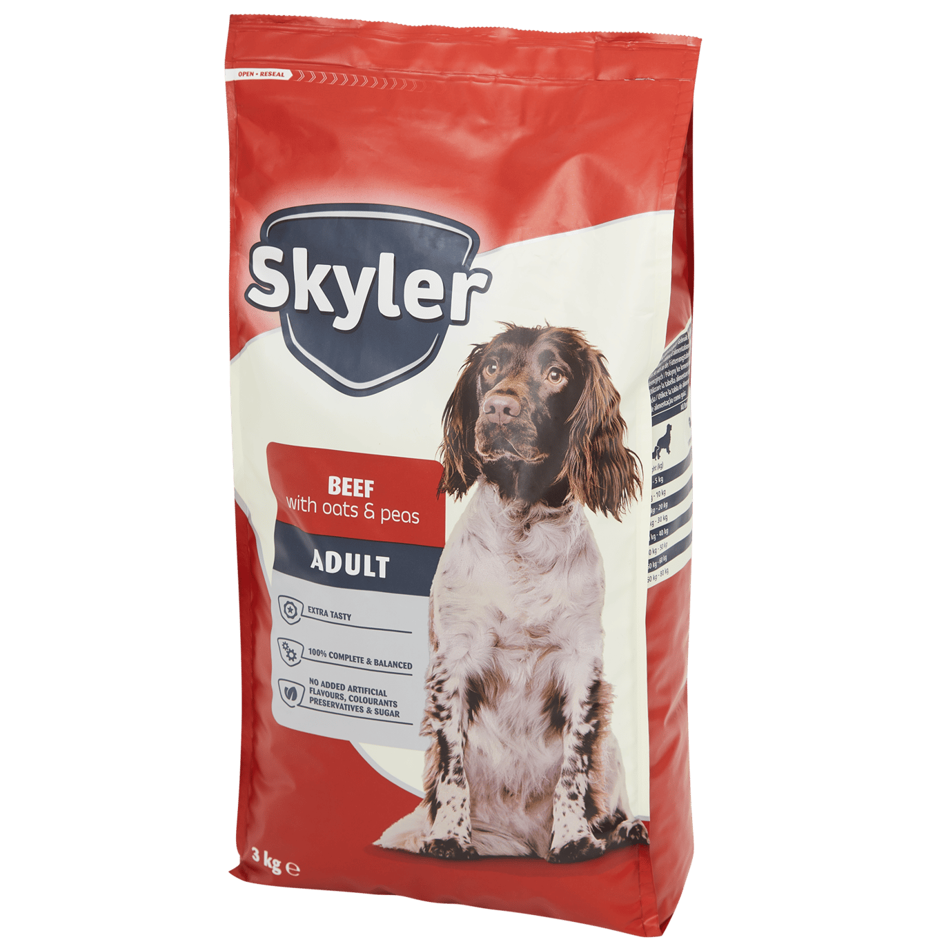Crocchette per cani Skyler con carne di manzo