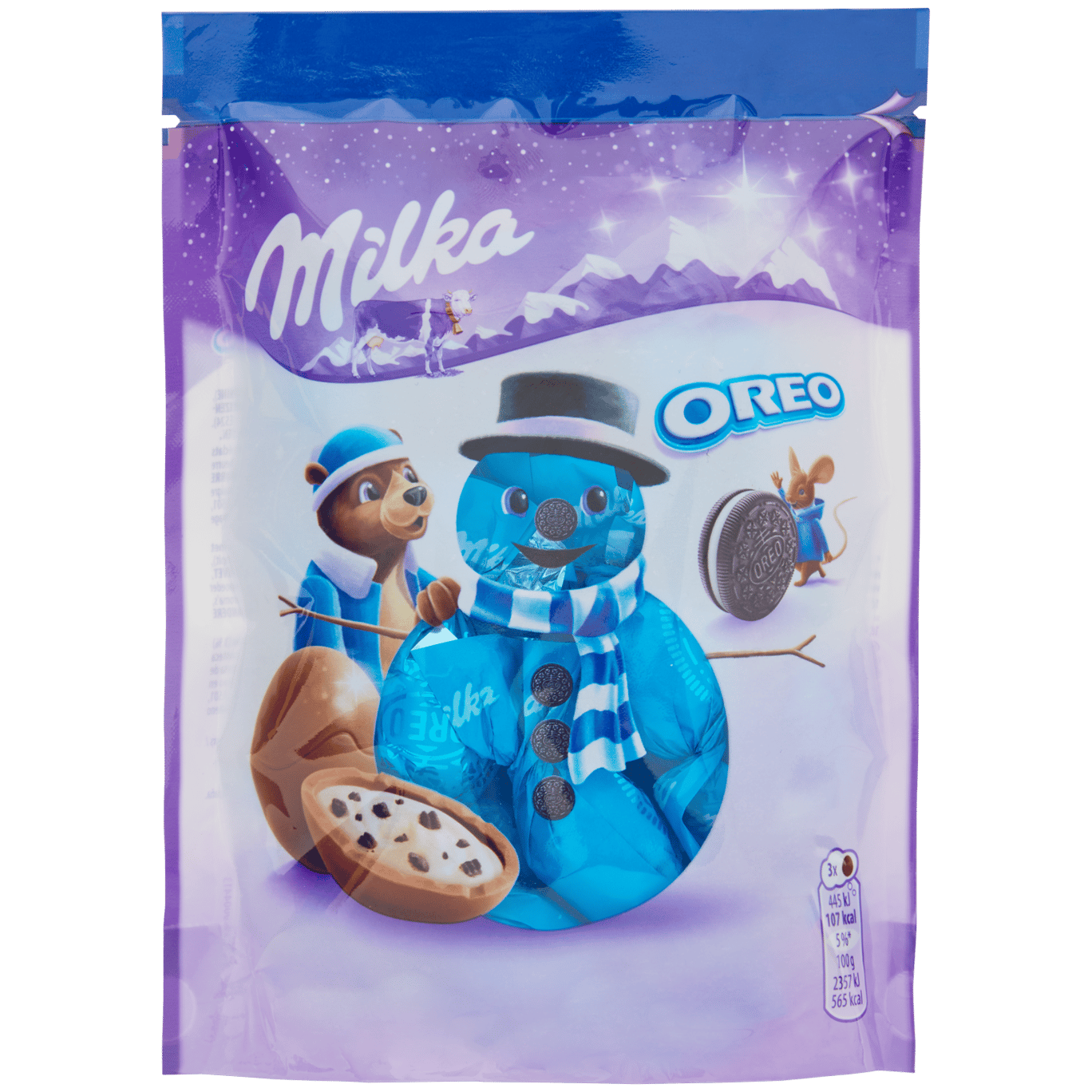 Vánoční čokoládové pralinky Milka Oreo