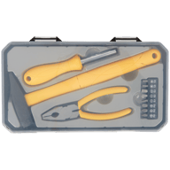 Juego de herramientas en caja de almacenaje Tools