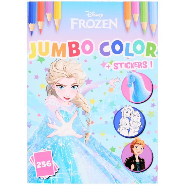 Libro para colorear y pegatinas Disney