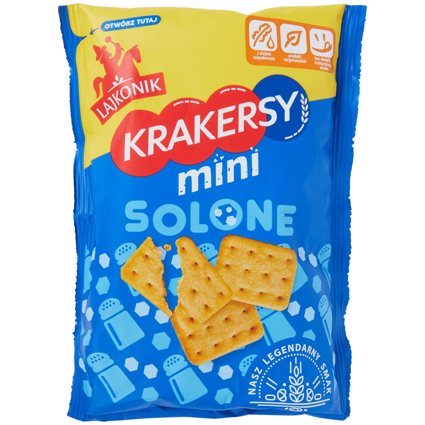 Słone mini krakersy