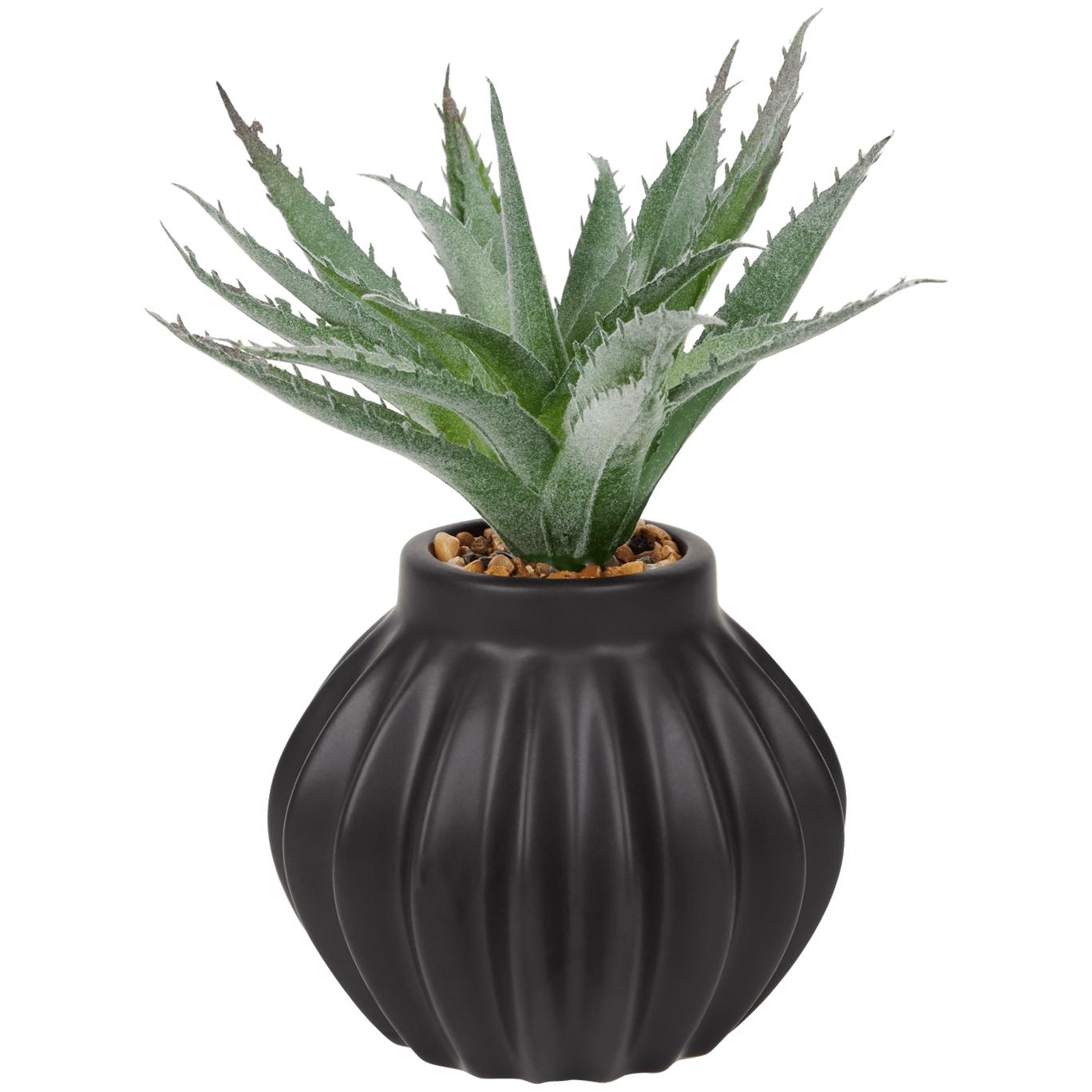 Planta suculenta artificial em vaso