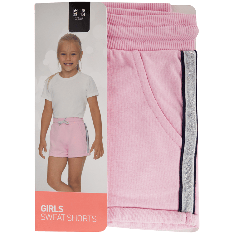 Short sweat pour enfant avec lurex