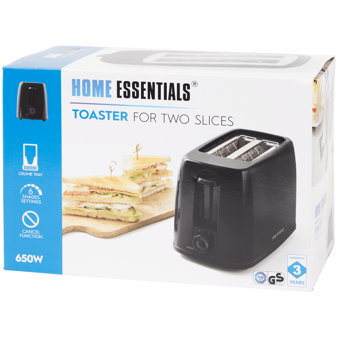 Toster Home Essentials 650 W | Różne kolory