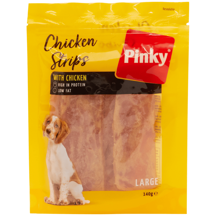 Pinky hondensnack Chicken Strips