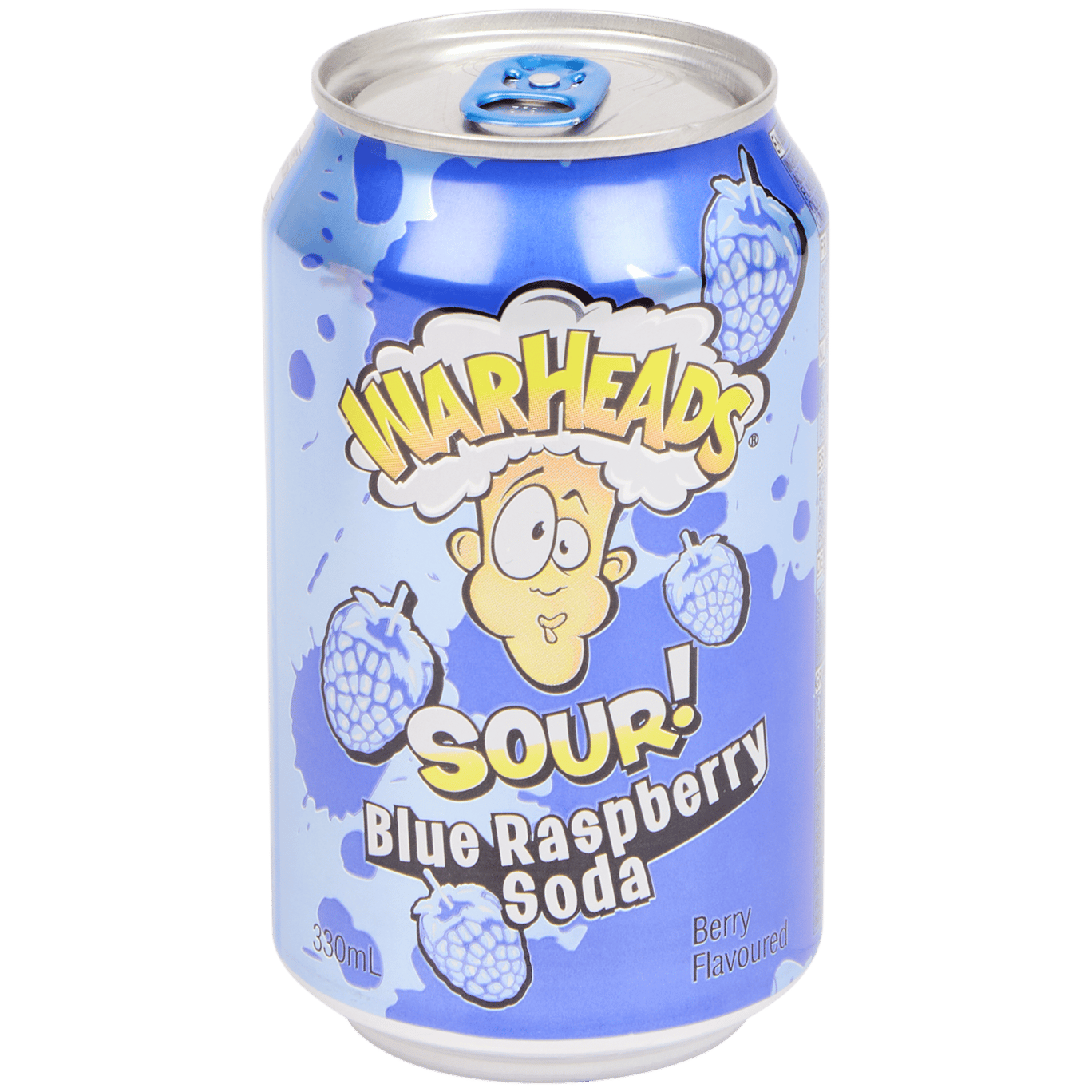 Refresco Warheads Sour! Blue Raspberry Soda