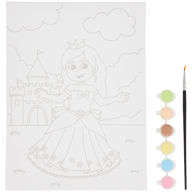 Kit créatif peinture sur toile Kids Kingdom