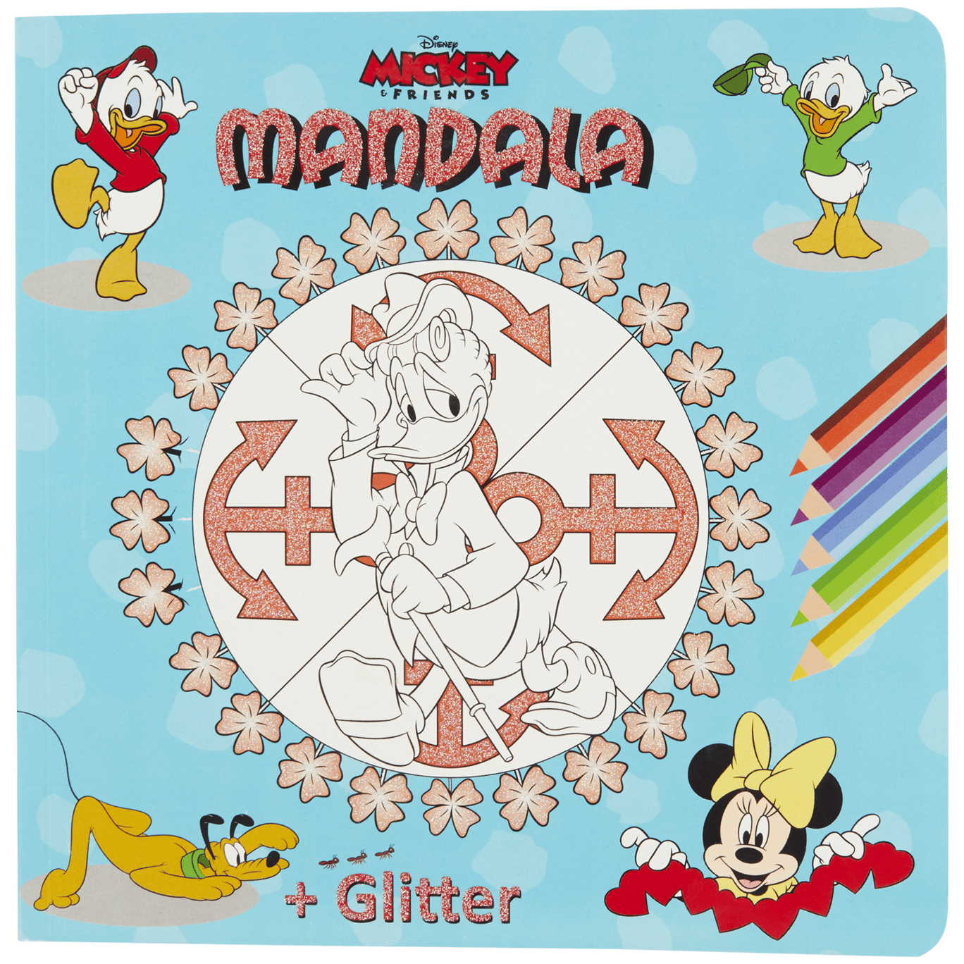 Libro da colorare con sticker MegaColor Disney