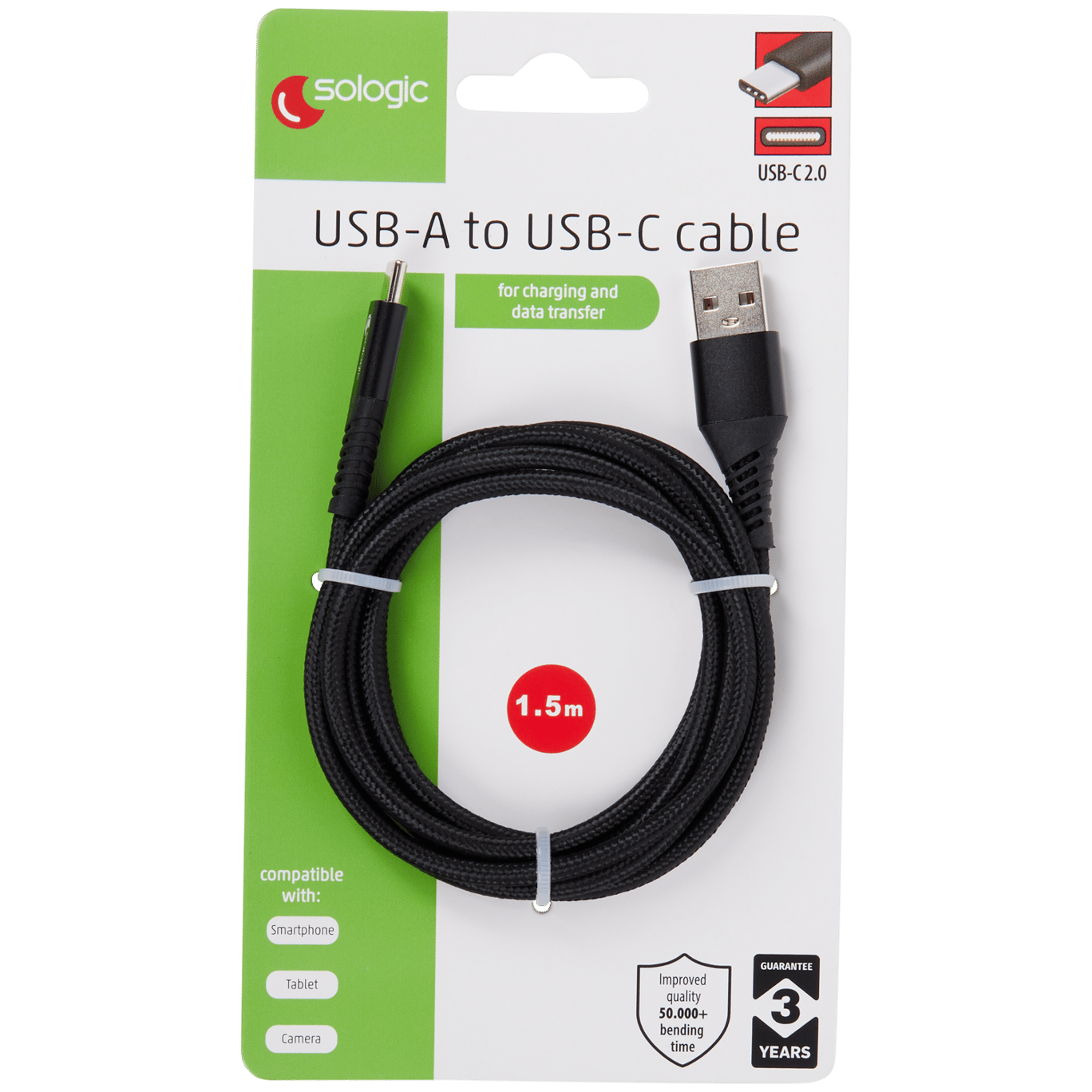 Sologic laad- en datakabel USB-C