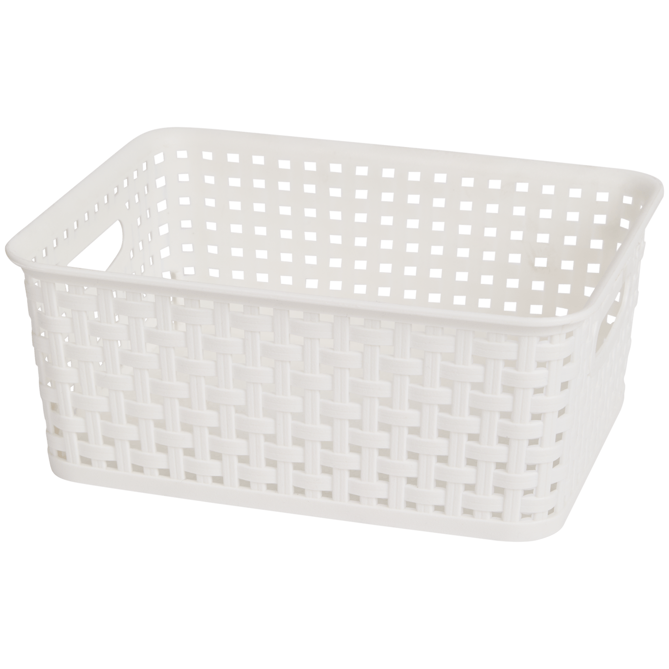 Cestino effetto rattan