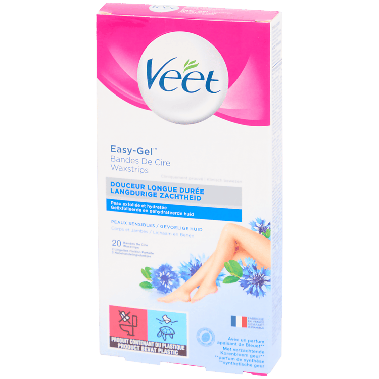 Bandes de cire Veet Easy Gel