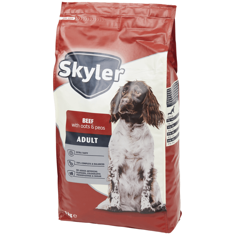 Ração seca para cães Skyler Carne de vaca