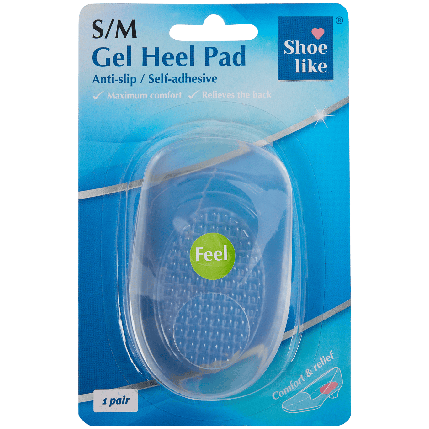 Shoe like gelpad Transparant Action NL