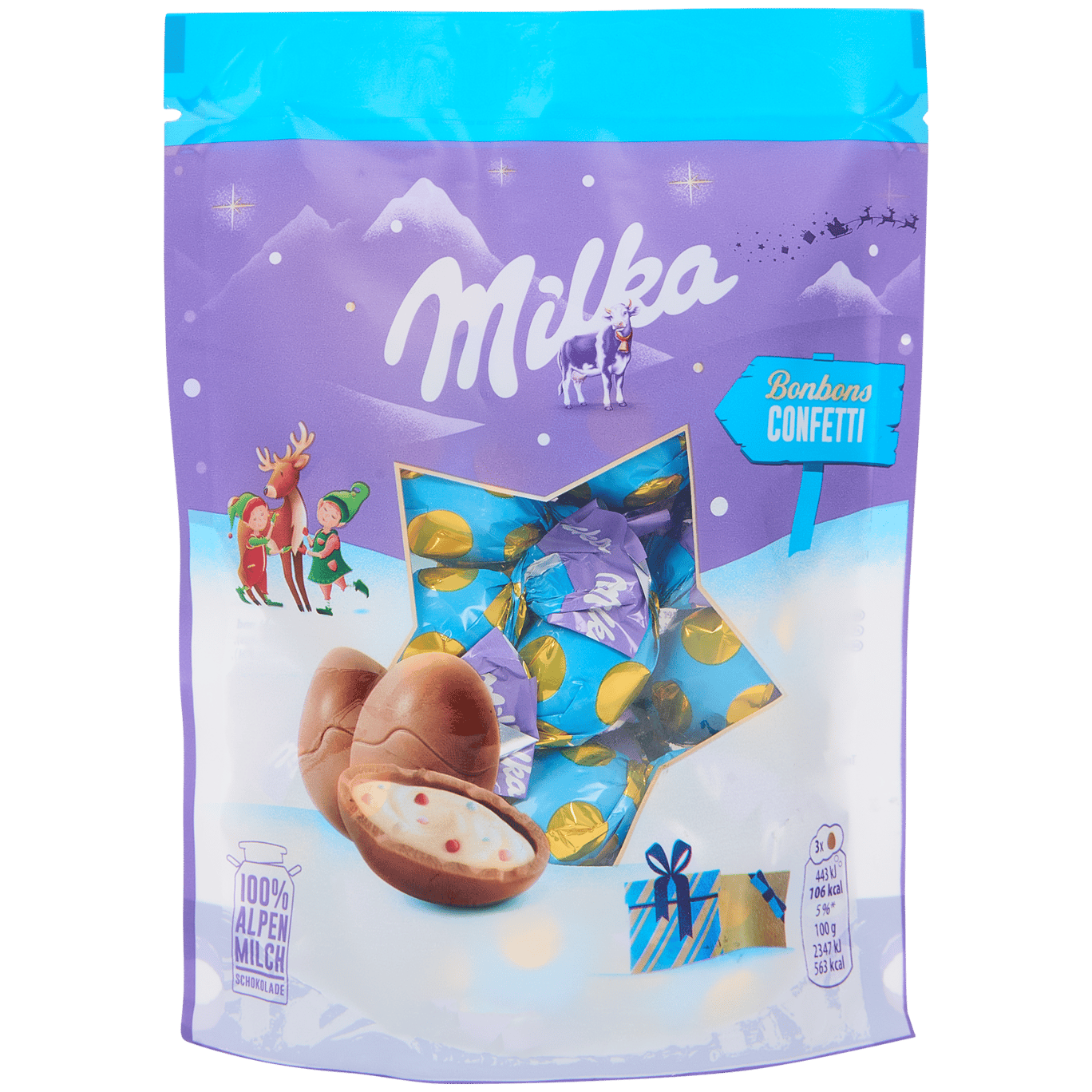 Milka Konfetti-Weihnachtspralinen