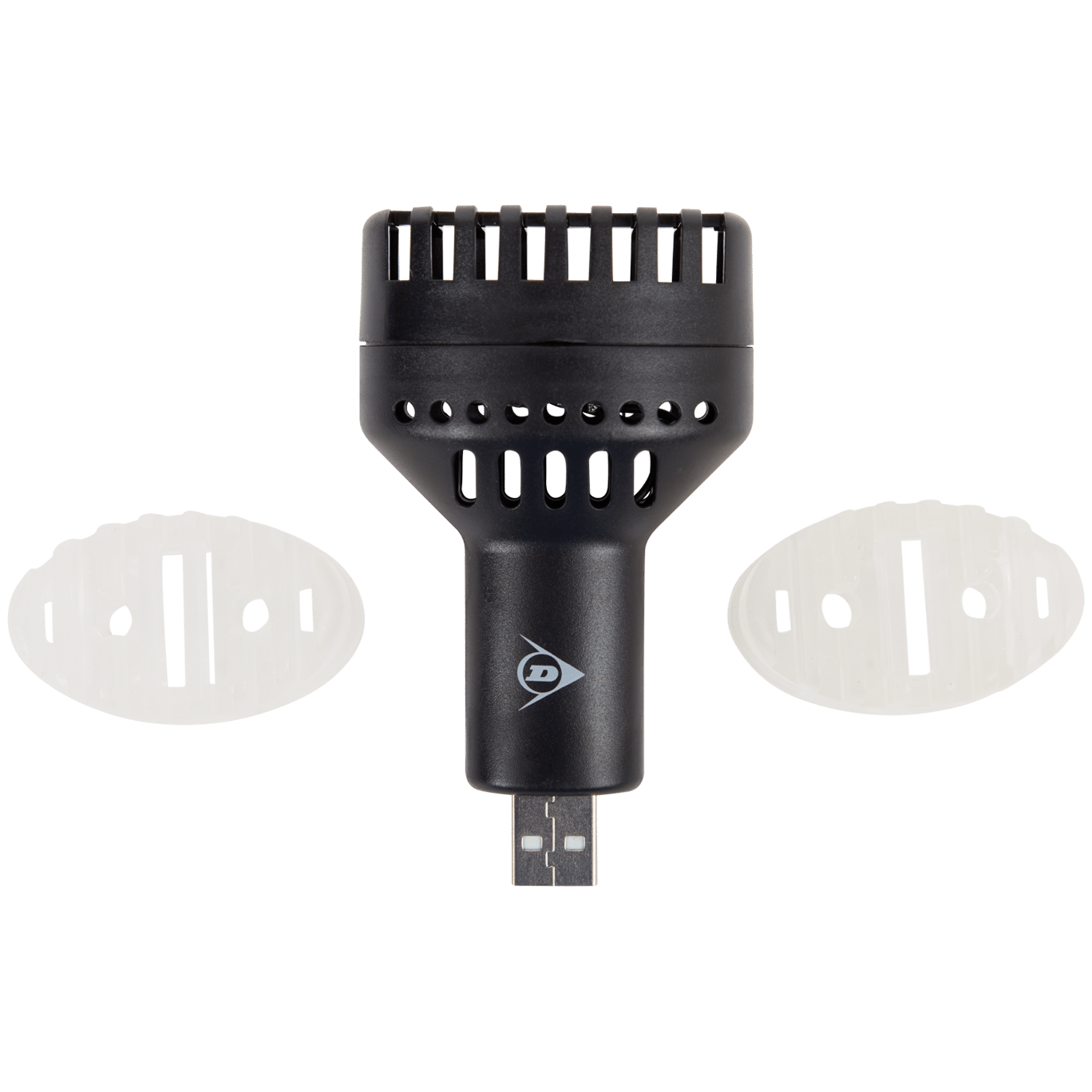 COZEVDNT Auto Air Vent USB-Lüfter mit buntem Licht/Saugnapf,  Auto-USB-Lüfter/Mini-Auto-Klimaanlage (Silber) COZEVDNT