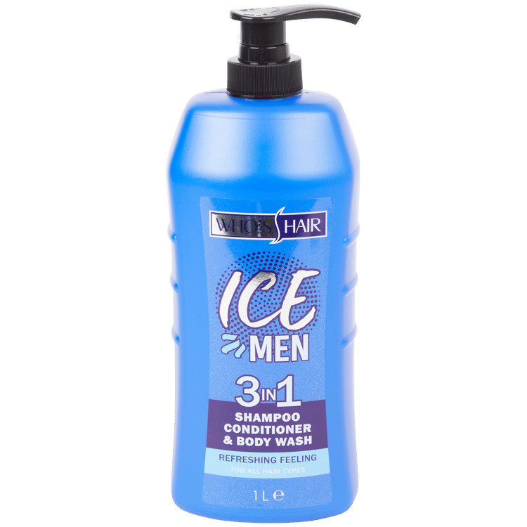 Gel doccia 3-in-1 Who's Hair Ice Men