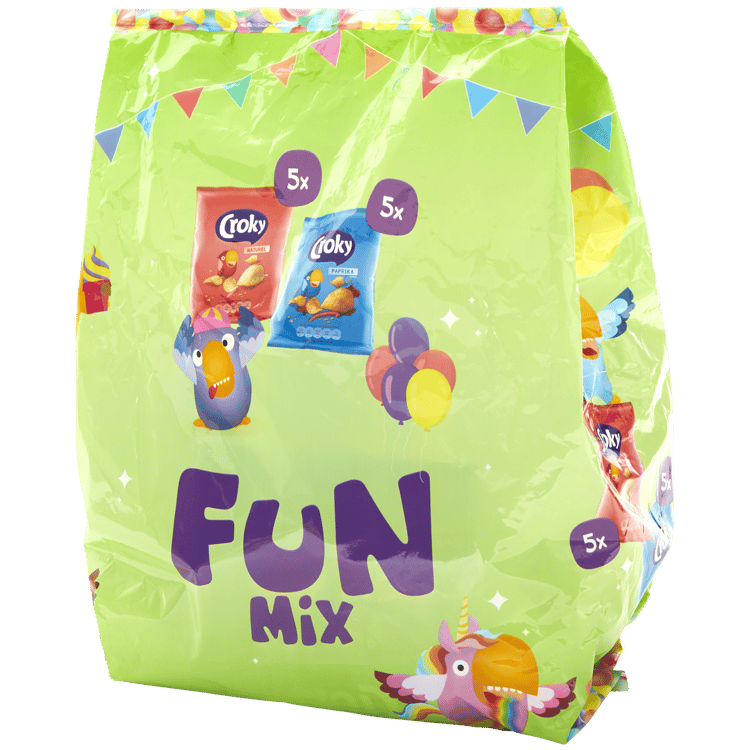 Mini-paquets de chips Croky Fun Mix