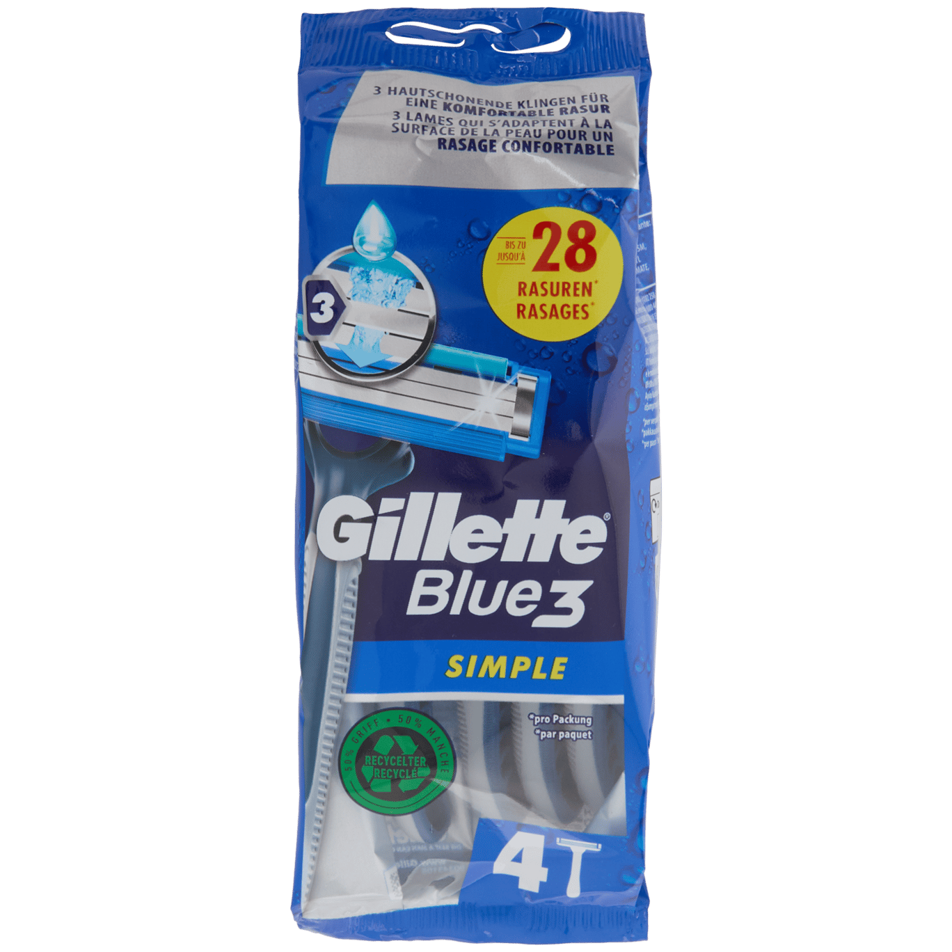 Maszynki do golenia Gillette Blue3 Simple