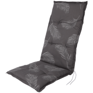 Polštář na zahradní židli s potiskem peří