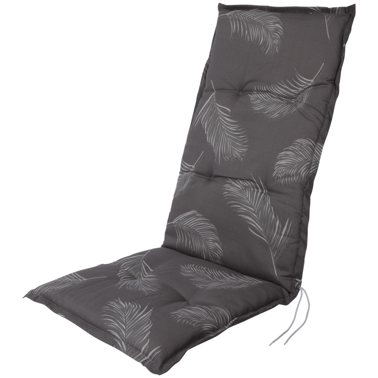 Cuscino con stampa di piume per sedia da giardino