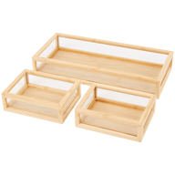 Cajas de almacenaje de bambú
