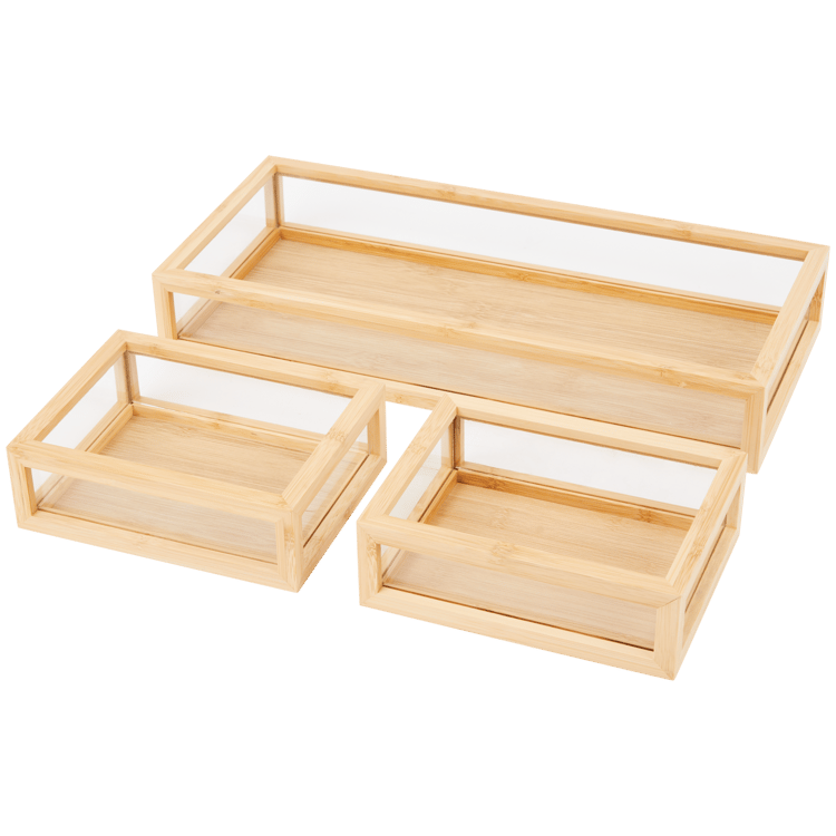 Cajas de almacenaje de bambú