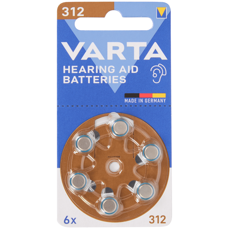 Varta hoortoestelbatterijen 312