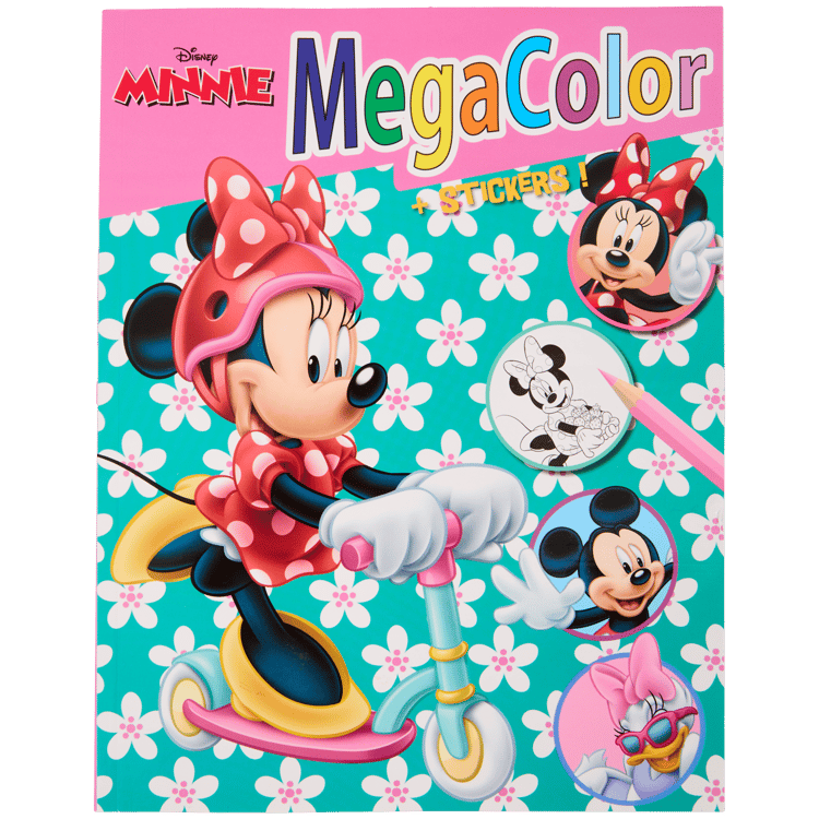 Livre de coloriage avec autocollants Disney