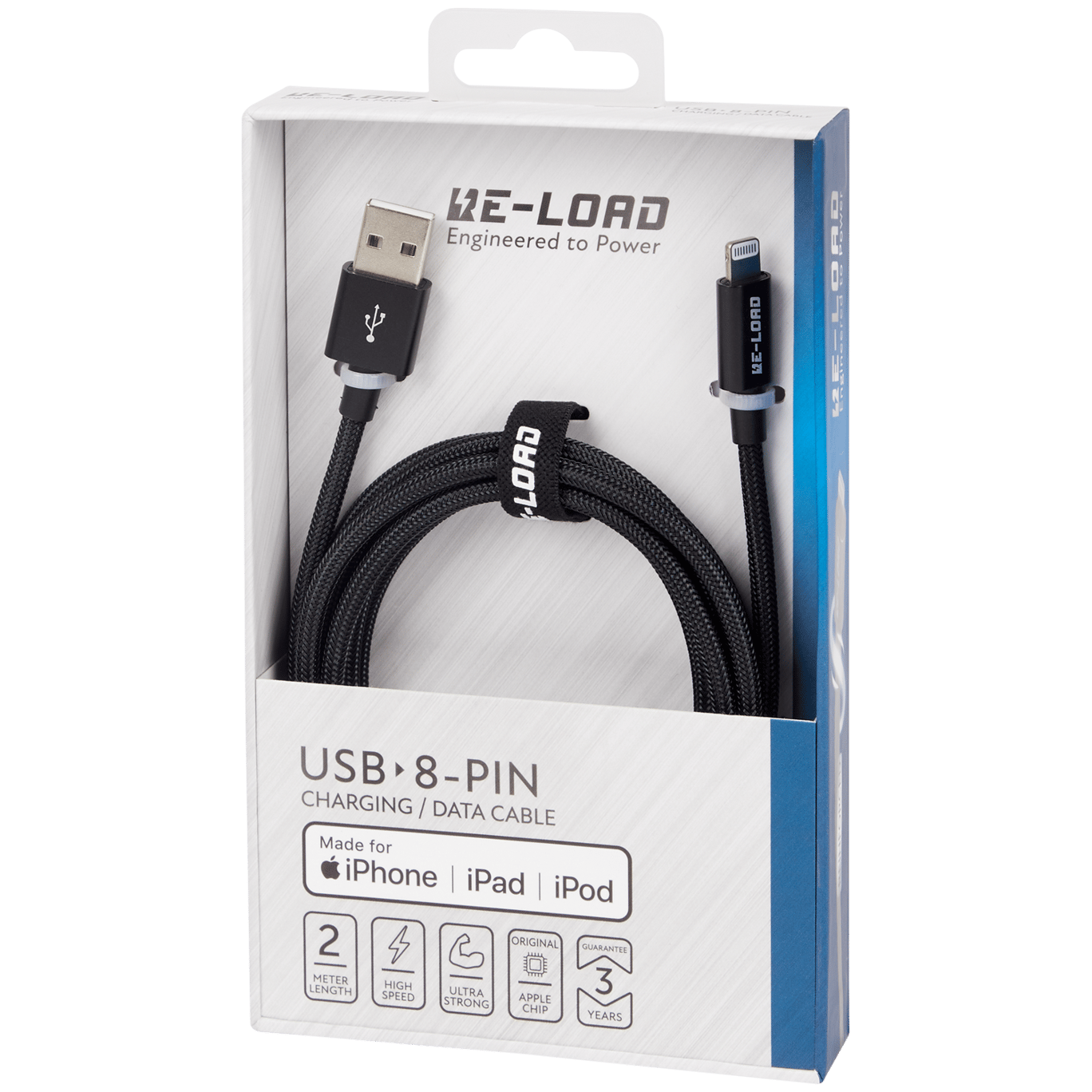 Re-load Highspeed Daten- und Ladekabel 8-Pin