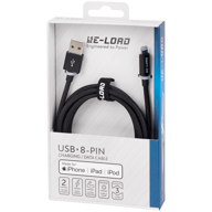 Vysokorýchlostný nabíjací a dátový kábel Re-load 8-pinový
