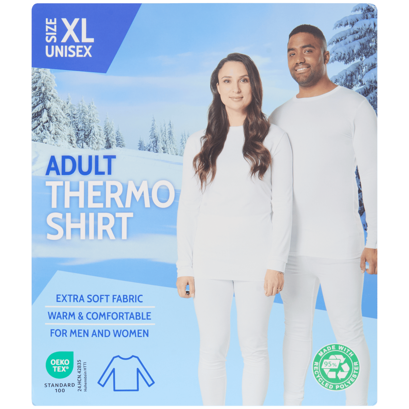 T-shirt à manches longues thermique unisexe