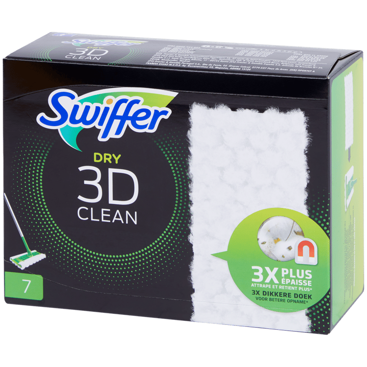 Lingettes nettoyantes sol Swiffer Dry 3D Clean