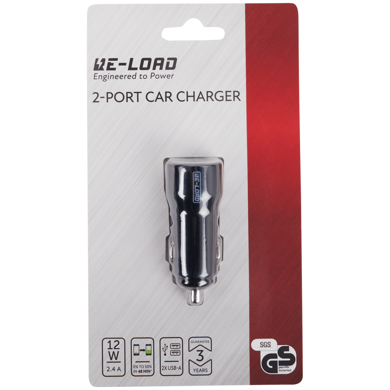 Chargeur allume-cigare Re-load 2 ports USB-A