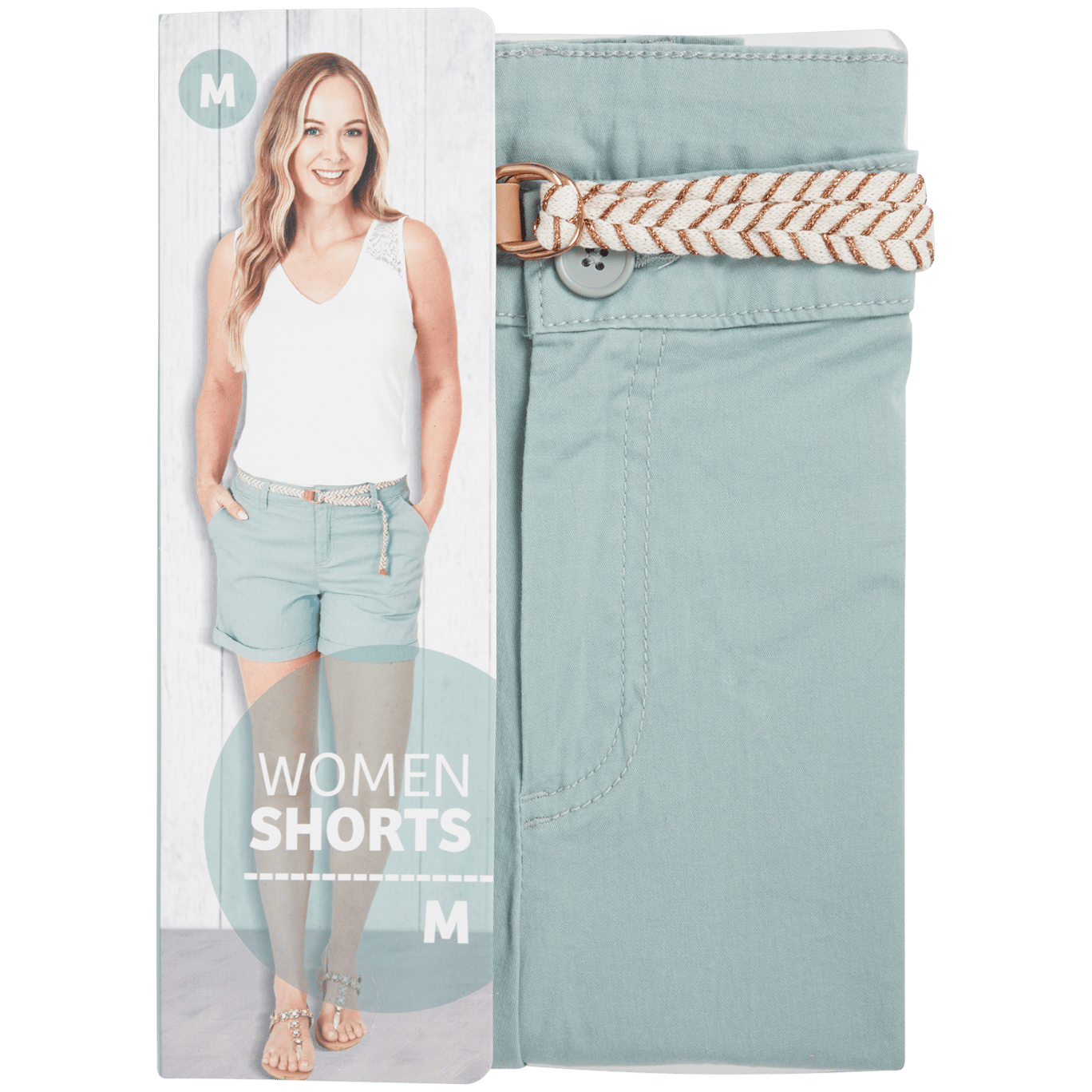 Shorts mit Gürtel