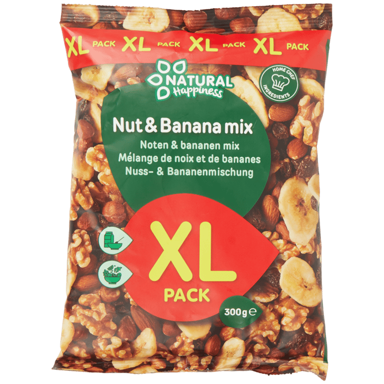 Natural Happiness noten & bananen mix