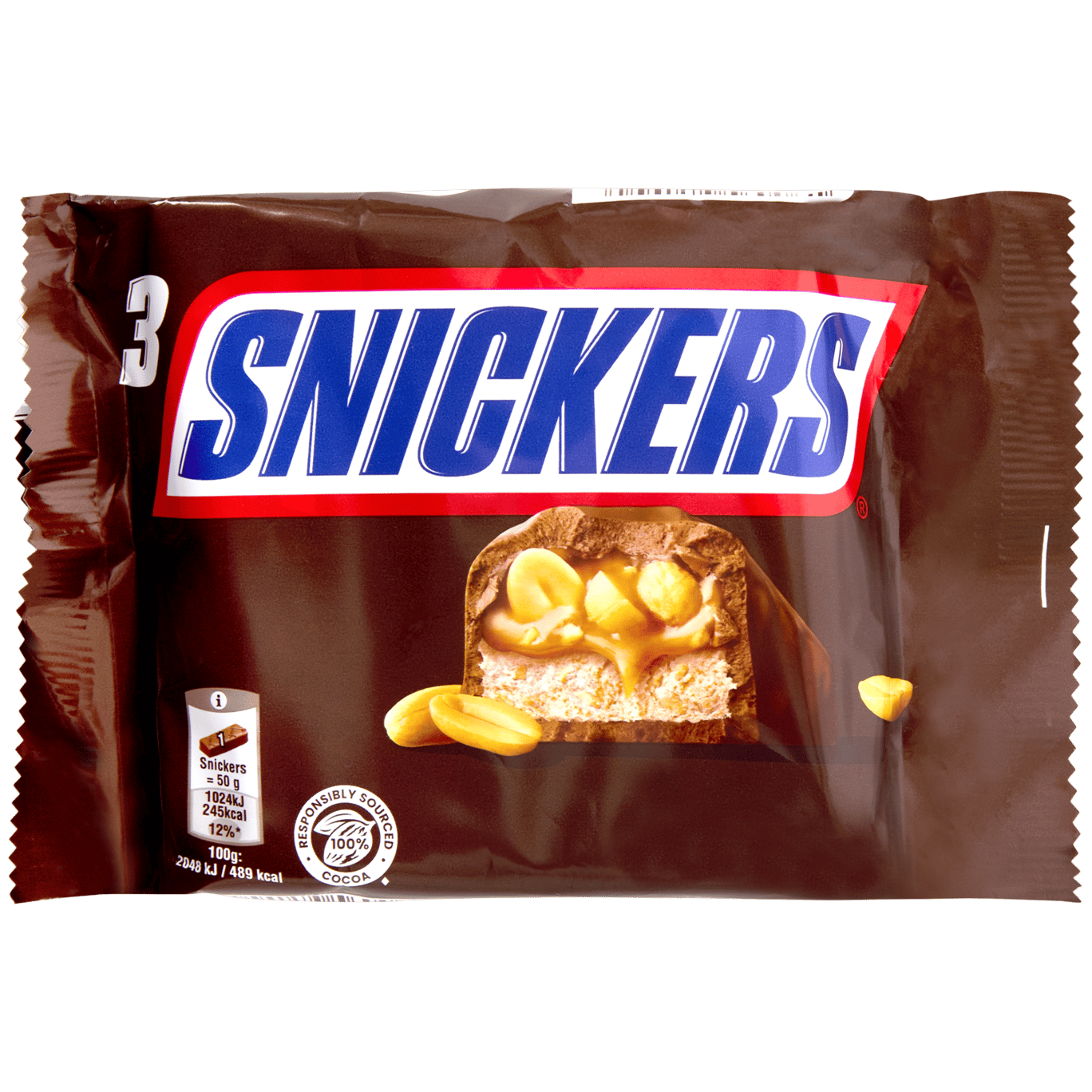 Barritas de chocolate Snickers