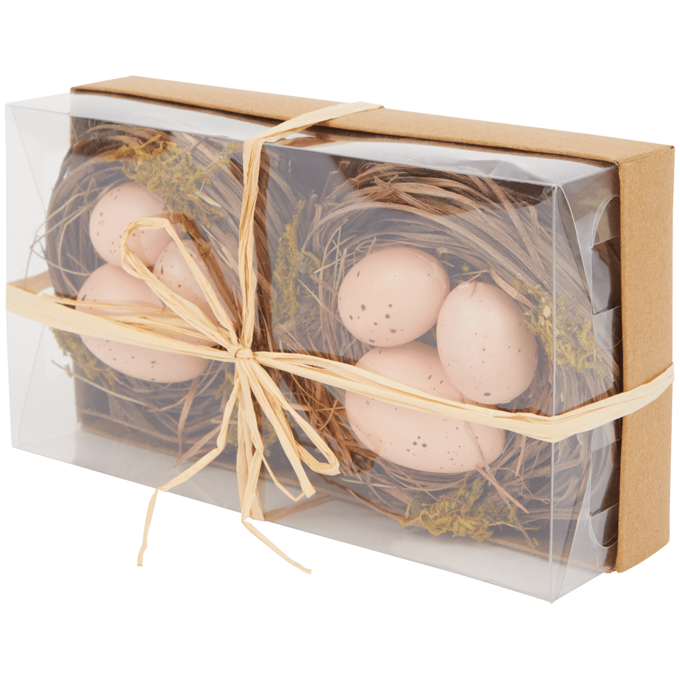 Ninho com ovos de codorniz para decoração Home Accents